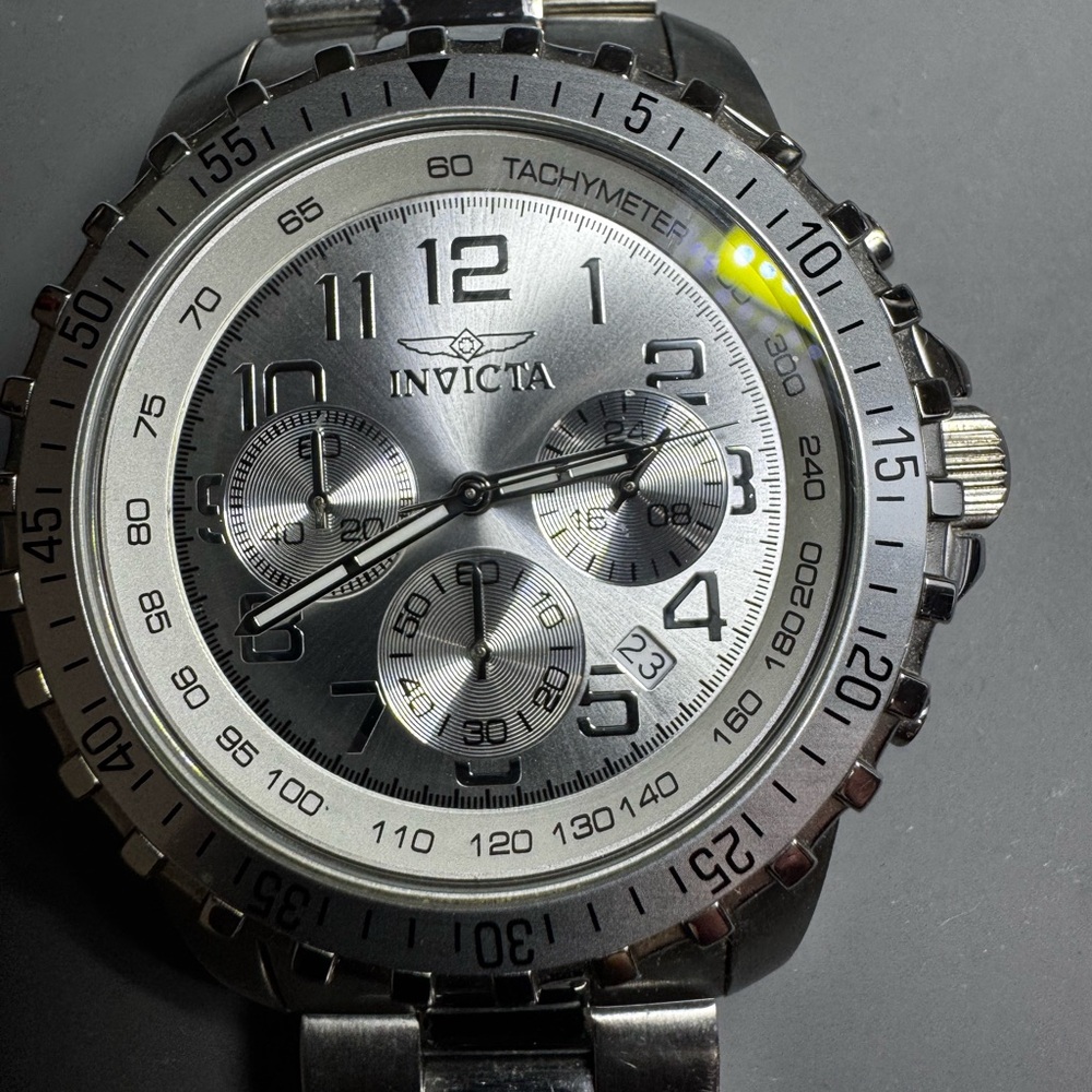 Invicta Silver Chronograph Men's Watch
